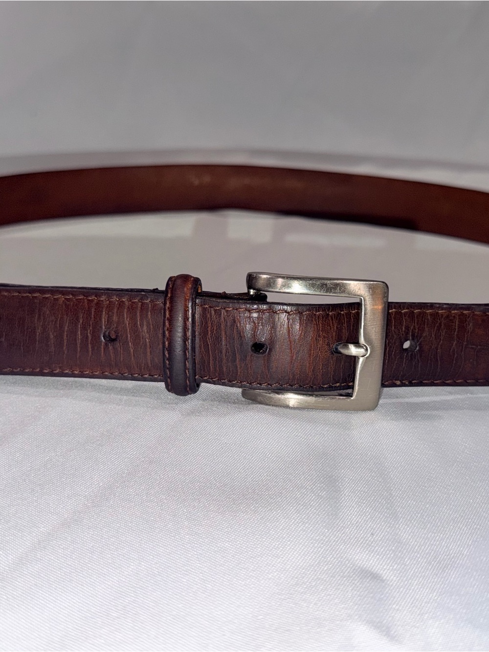 Cole Haan Dark Brown Leather Dress Belt - Size 36 / 41” Total Length